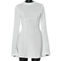 Backless High-Waist A-Line Mini Dress