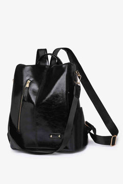 Marcy Convertible Leather Backpack – Women's Luxury Multi-Pocket Bag