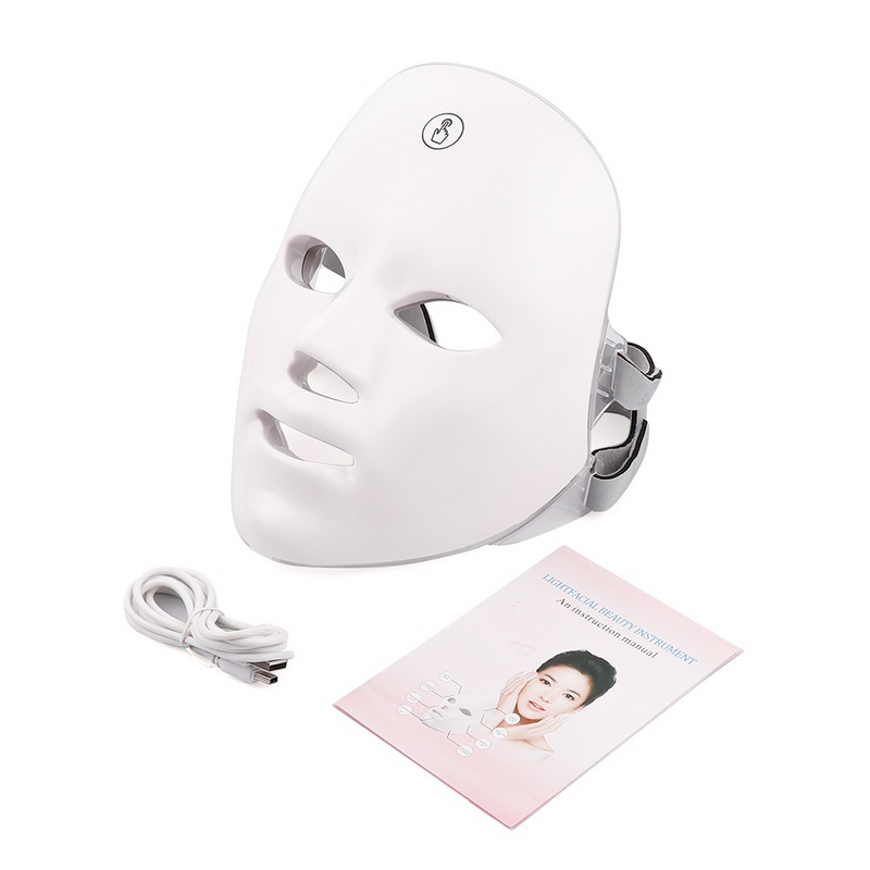 LED Light Therapy Facial Beauty Device – Brighten, Firm & Rejuvenate at Home