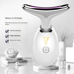 EMS Microcurrent Neck & Face Lifting Device – Anti-Aging Skin Tightening Tool