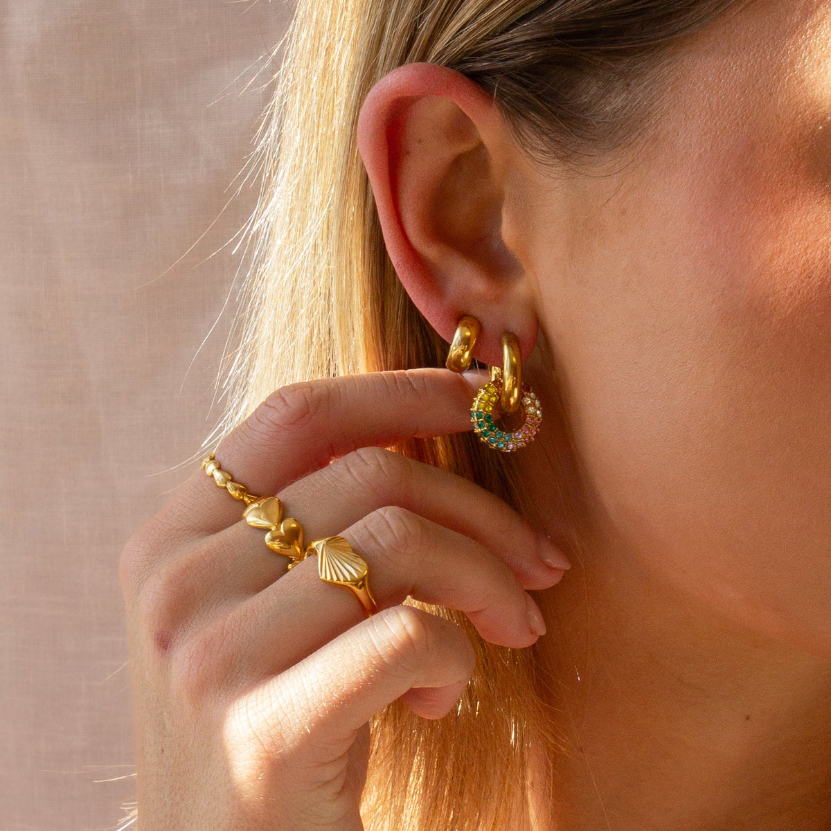 Donna Hoop Earrings