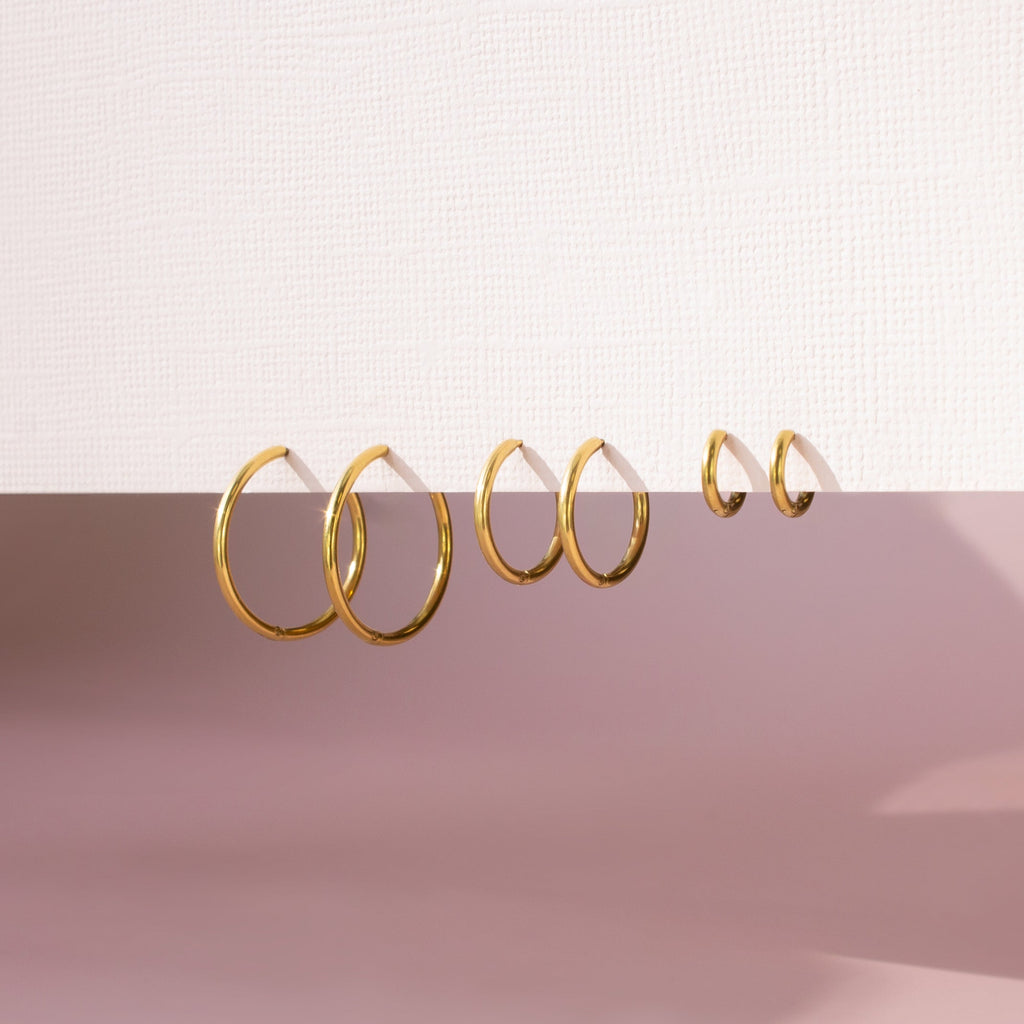 Tiny Classic Clicker Hoop Earrings