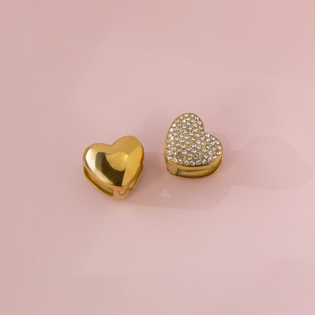 Heather Pavé Heart Earrings