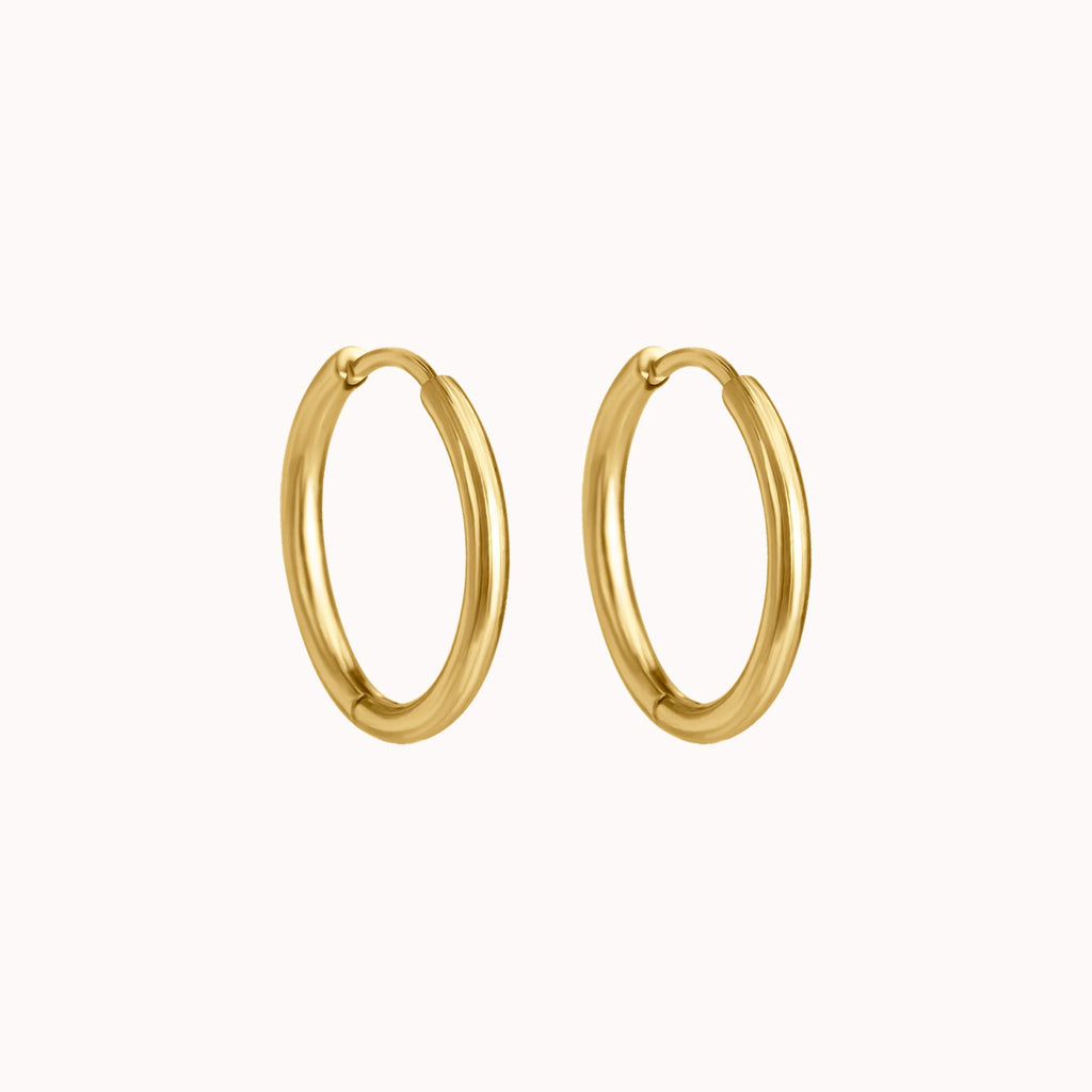 Small Classic Clicker Hoop Earrings