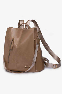 Marcy Convertible Leather Backpack – Women's Luxury Multi-Pocket Bag