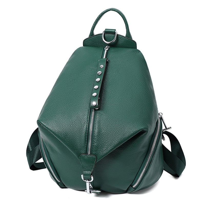 Geneva Anti-Theft Leather Backpack – Women's Travel & Daily Bag