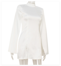 Backless High-Waist A-Line Mini Dress