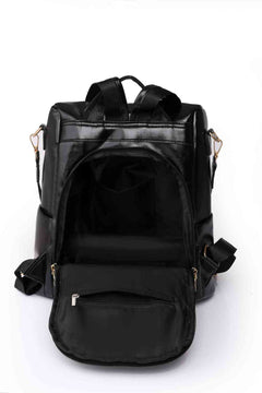Marcy Convertible Leather Backpack – Women's Luxury Multi-Pocket Bag