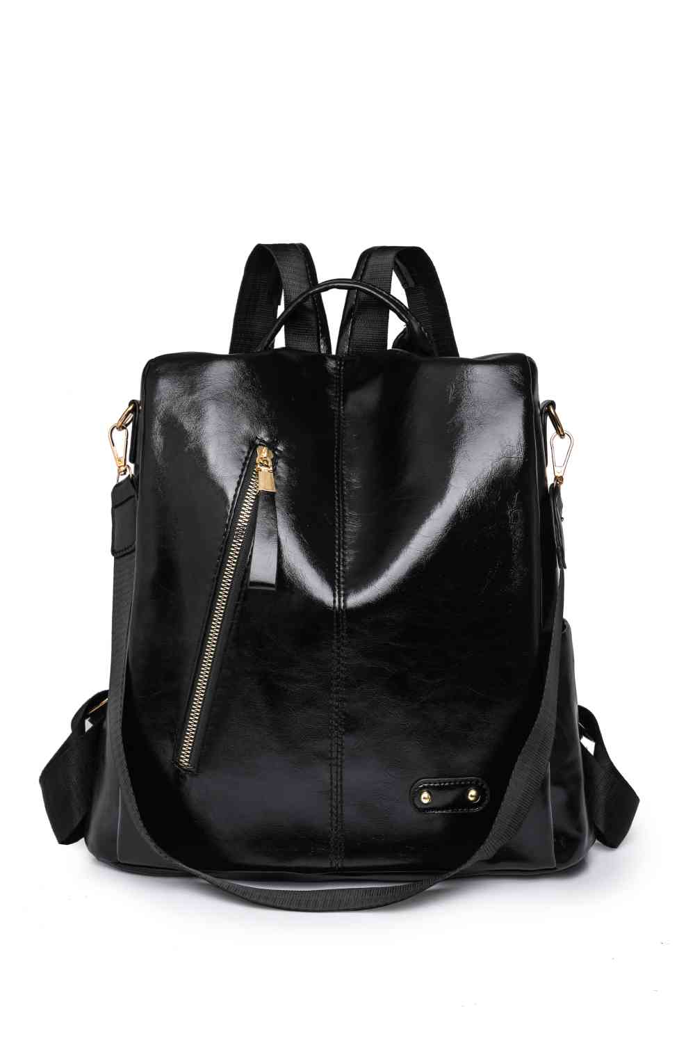 Marcy Convertible Leather Backpack – Women's Luxury Multi-Pocket Bag